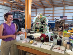 Mary explaining her homeopathic remedies! (also, note how she looks like she drinks from the fountain of youth)