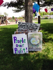 March Against Monsanto signs